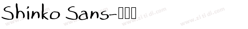 Shinko Sans字体转换